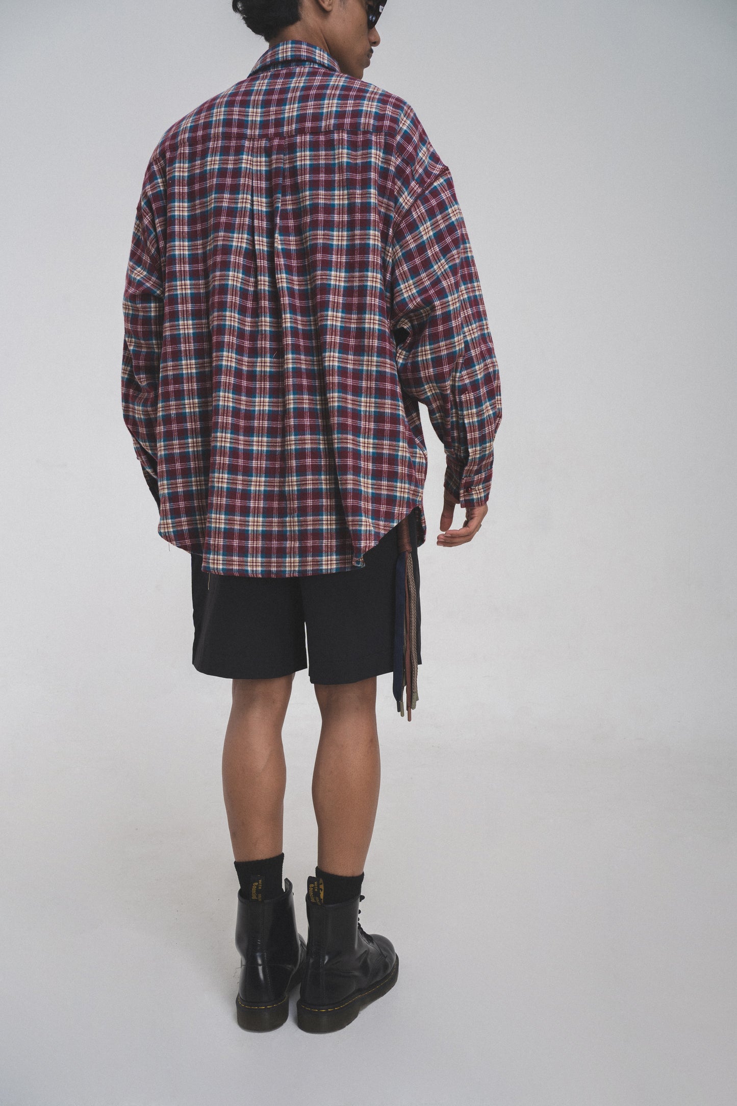 ANS Van Plaid Shirt - Red