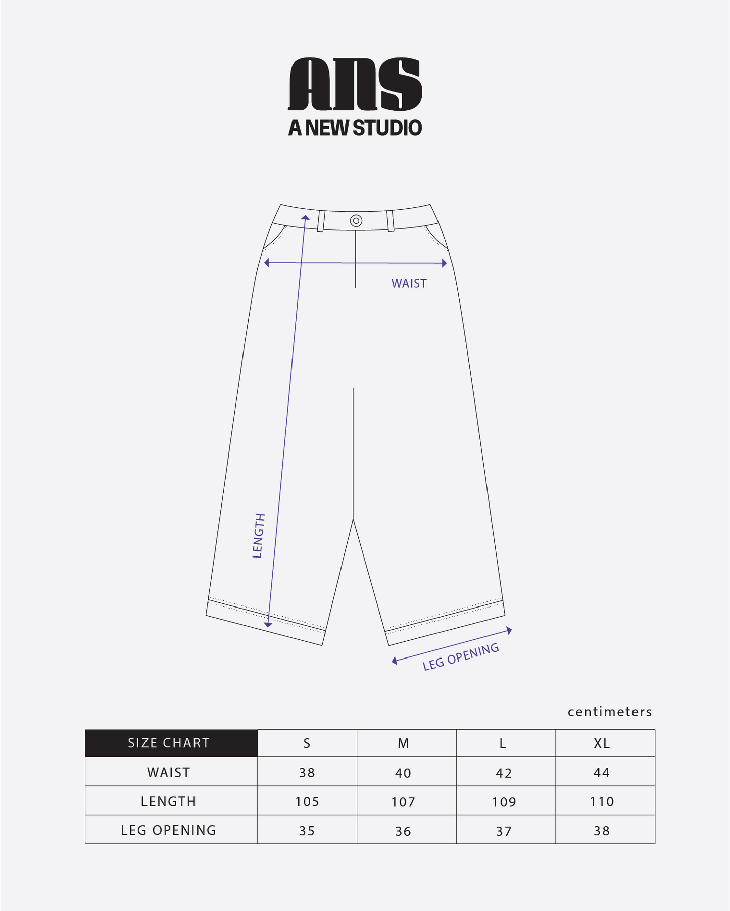 ANS Pino Wide Pants - Black
