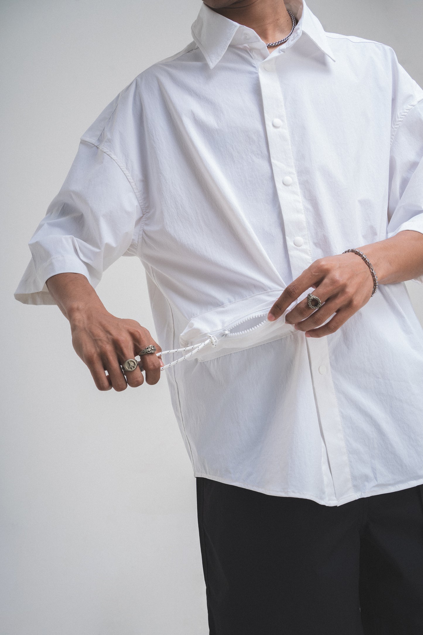 ANS Los Pocket Shirt - White