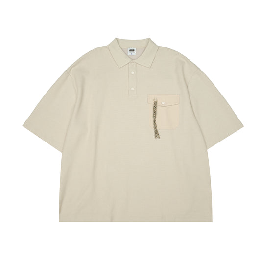 ANS Macar Polo Overshirt - Beige