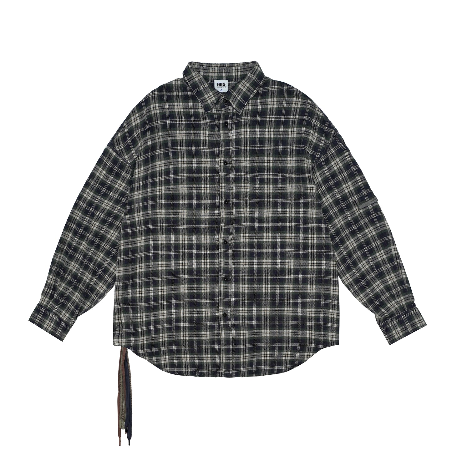 ANS Van Plaid Shirt - Black