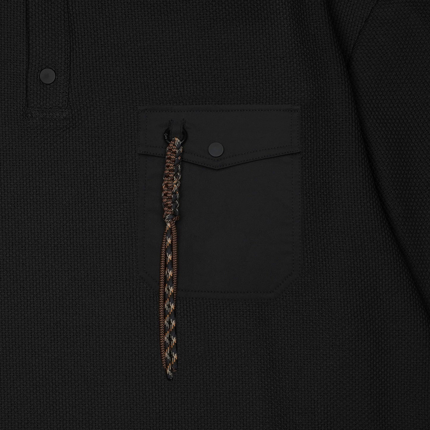 ANS Macar Polo Overshirt - Black
